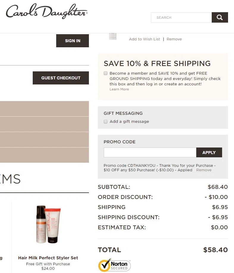 Carol daughter coupon codes