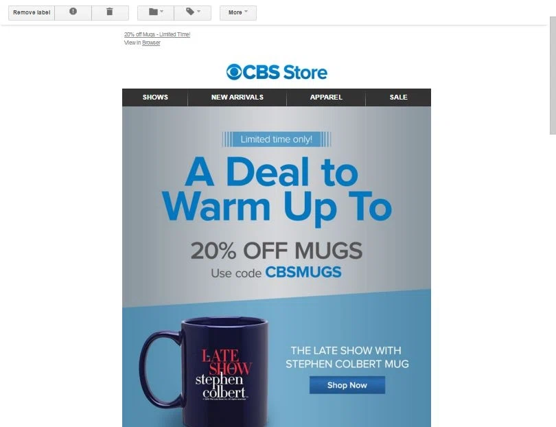 Cbs store promo codes Using CBS Store Promotion Codes. CBS Store offers discounts and special offers through both text links and banners as well as coupons and promotion codes. If you see an offer on agencja-nieruchomosci.tk associated with a text link--the offer will say