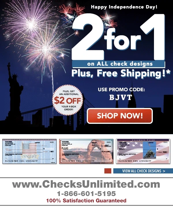 Checks unlimited coupon code 2018
