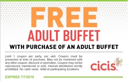 Cici's pizza coupon june 2018