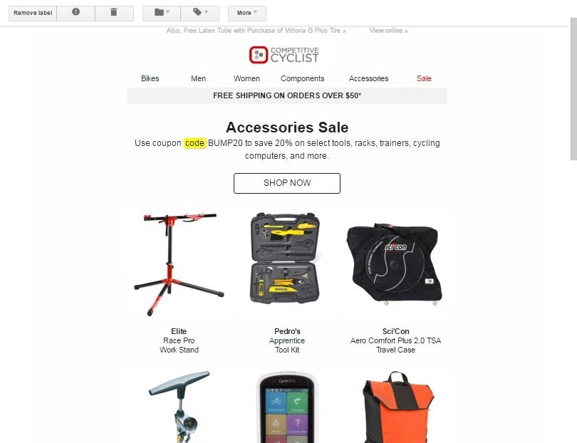 Competitive cyclist coupon code