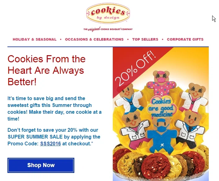 Cookies by design coupon promo code