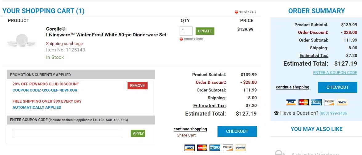 Corelle coupon code