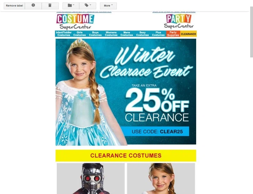 Free Size Exchange Program At Costume SuperCenter Super selection of Costumes and Halloween costumes for adults, kids, babies and infants at great low prices with same day shipping. Shop and save with this special offer from Costume SuperCenter. This coupon expired on 02/27/ CDT.