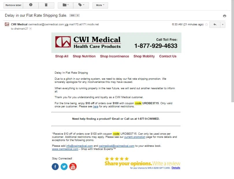 Cwi coupon code
