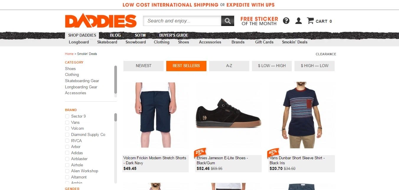 Daddies board shop coupons 2018