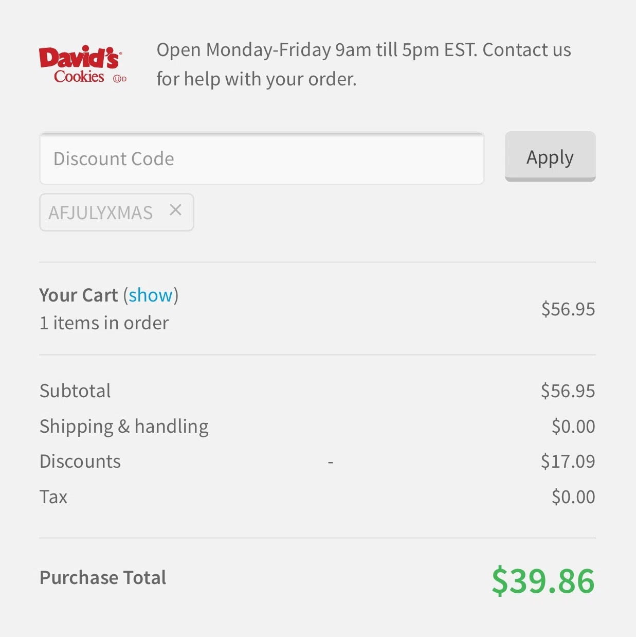 Davids cookies coupons codes