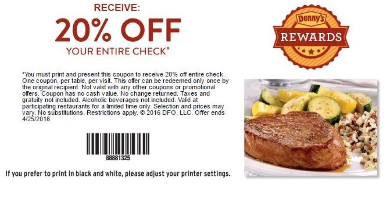 Dennys coupon codes 2018 september - Bj discount coupons subscription graphic about Dennys Printable Coupons identified as Dennys coupon codes 2018 september - Bj discount codes subscription