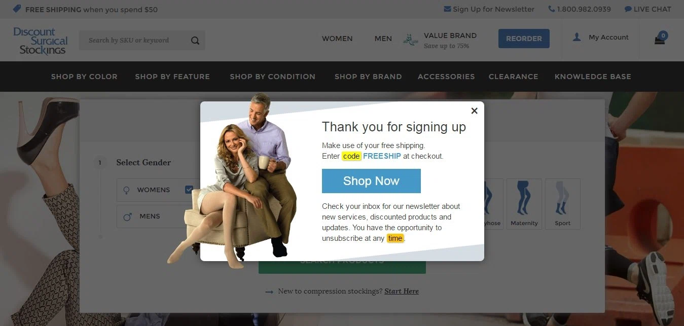 Discount surgical stockings coupon