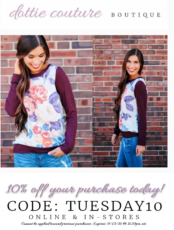 Dottie couture coupon code