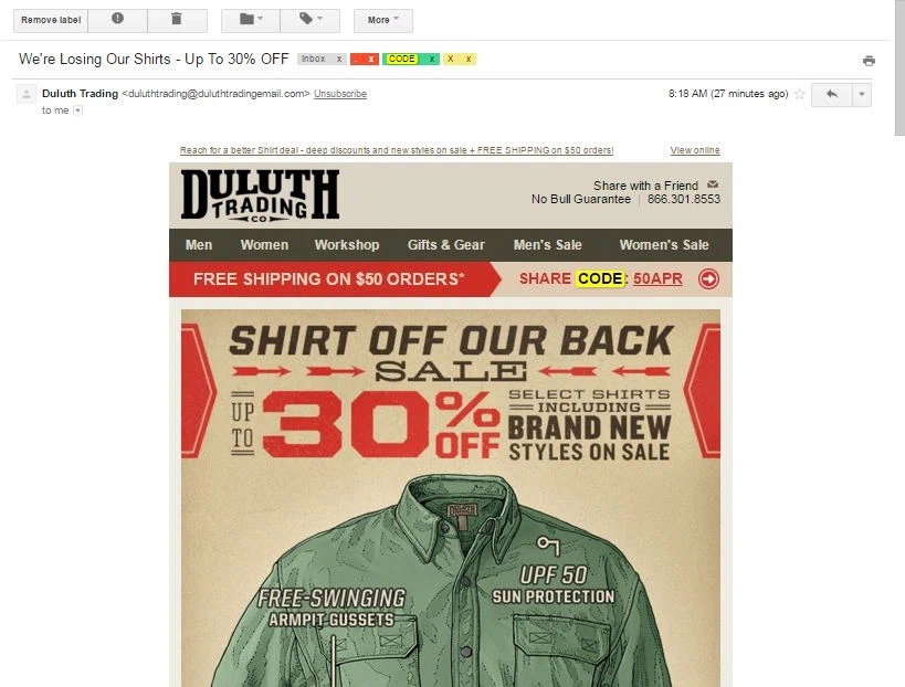 Duluth trading company coupon code free shipping