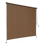 Coolaroo Outdoor Cordless Roller Shade 4ft X 6ft Mocha