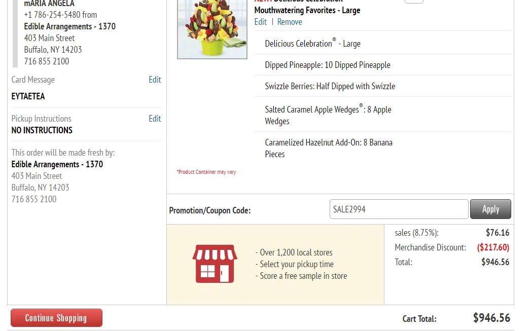 Where to Find an Edible Arrangements Coupon Code Where to Find an Edible Arrangements Coupon Code You can get Edible Arrangements promo codes by visiting their website and checking the home page banner. Edible Arrangements discounts usually apply to specific fruit and chocolate arrangements. Visit patton-outlet.tk to also see if Edible Arrangements has any free shipping promotions.
