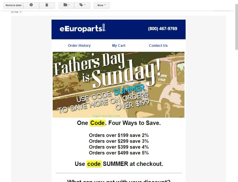 eEuroparts.com Coupon Codes Details: Take care of your automotive shopping online at eEuroparts to find the best selection of quality European auto parts. eEuroparts is committed to stocking suspension parts for a wide range of vehicles to keep your ride as smooth as possible.5/5(3).