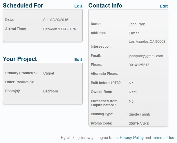 empire today phone number