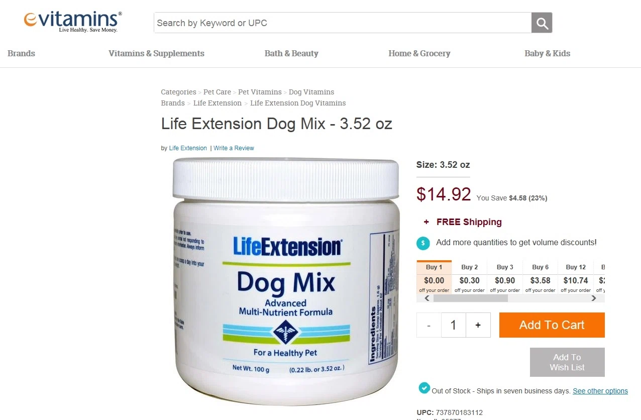 Life extension coupon code
