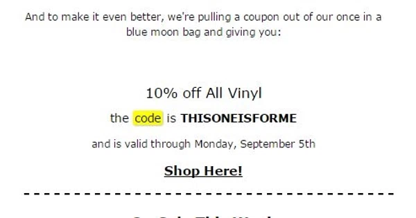 Expressions vinyl coupon code