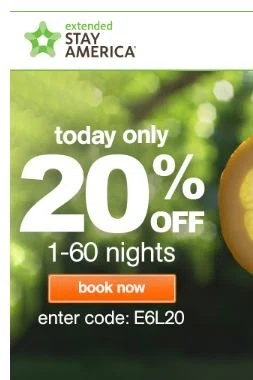 Extended stay america coupon code How to use a Extended Stay America coupon You can find the best rates when booking a reservation at Extended Stay America by booking online at the hotel chain's website. They guarantee the best rates when you book directly at their website, but don't forget to search for promo codes first.