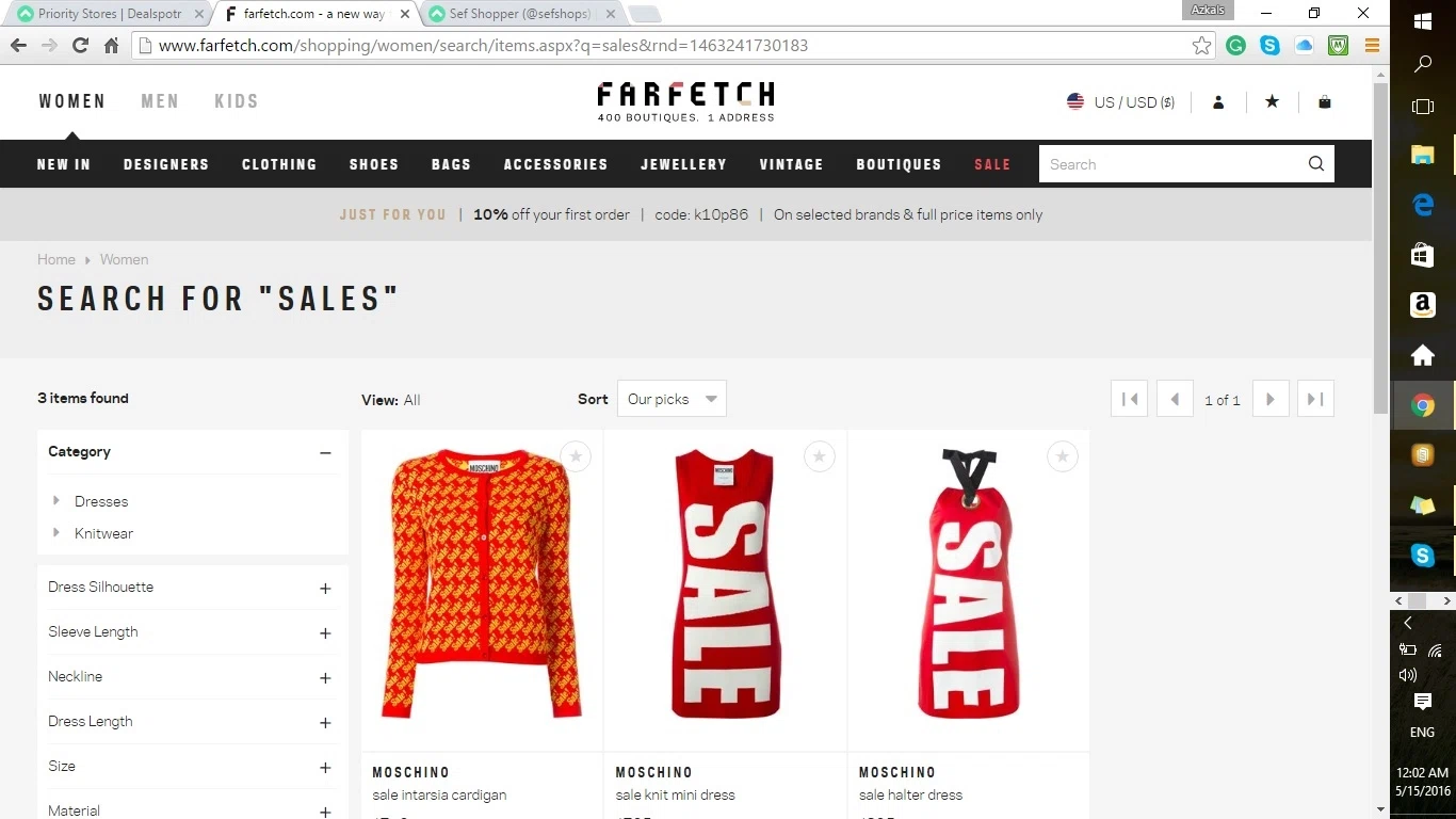 Farfetch discount coupon