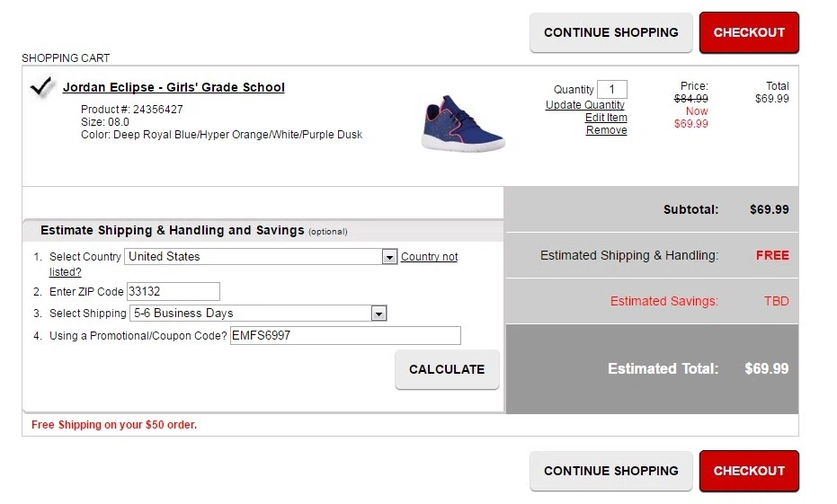 Final score coupon code