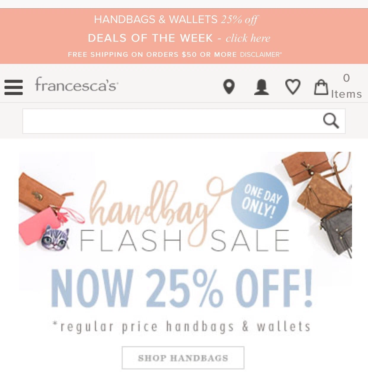 Francesca's coupon code