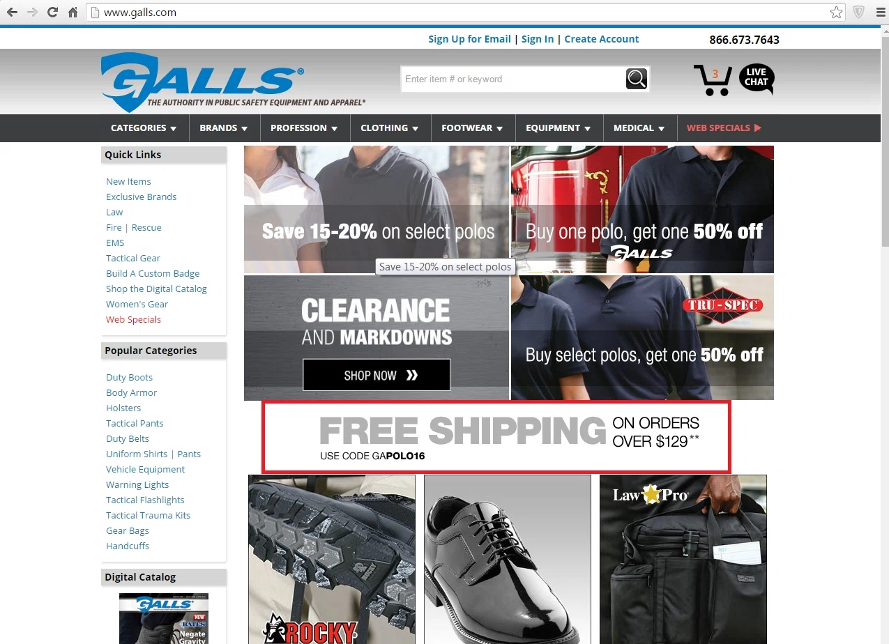 Galls coupon code