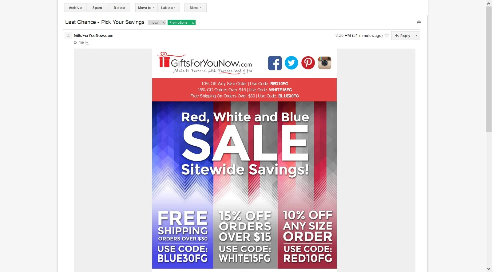 Giftsforyounow coupon code