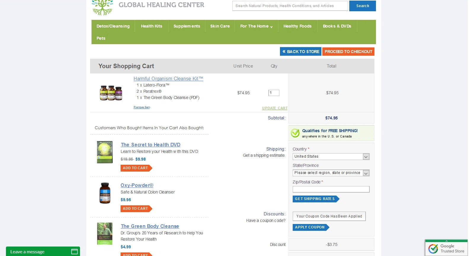 Global healing center coupon code