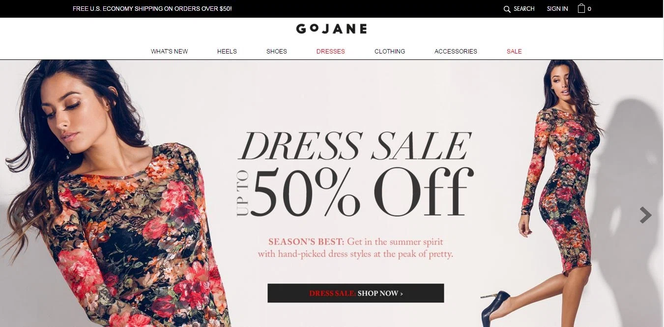 Coupon code for gojane