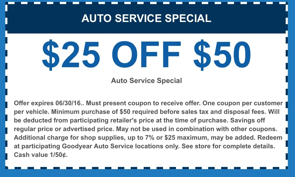 Similar to Goodyear 1 verified Goodyear Auto Service Center coupon, promo code as of Nov Sign Up for Goodyear Auto Service Center Emails and Receive Special Deals, Online Exclusives & More!. Trust datingguidez.ml for Automotive savings%(13).