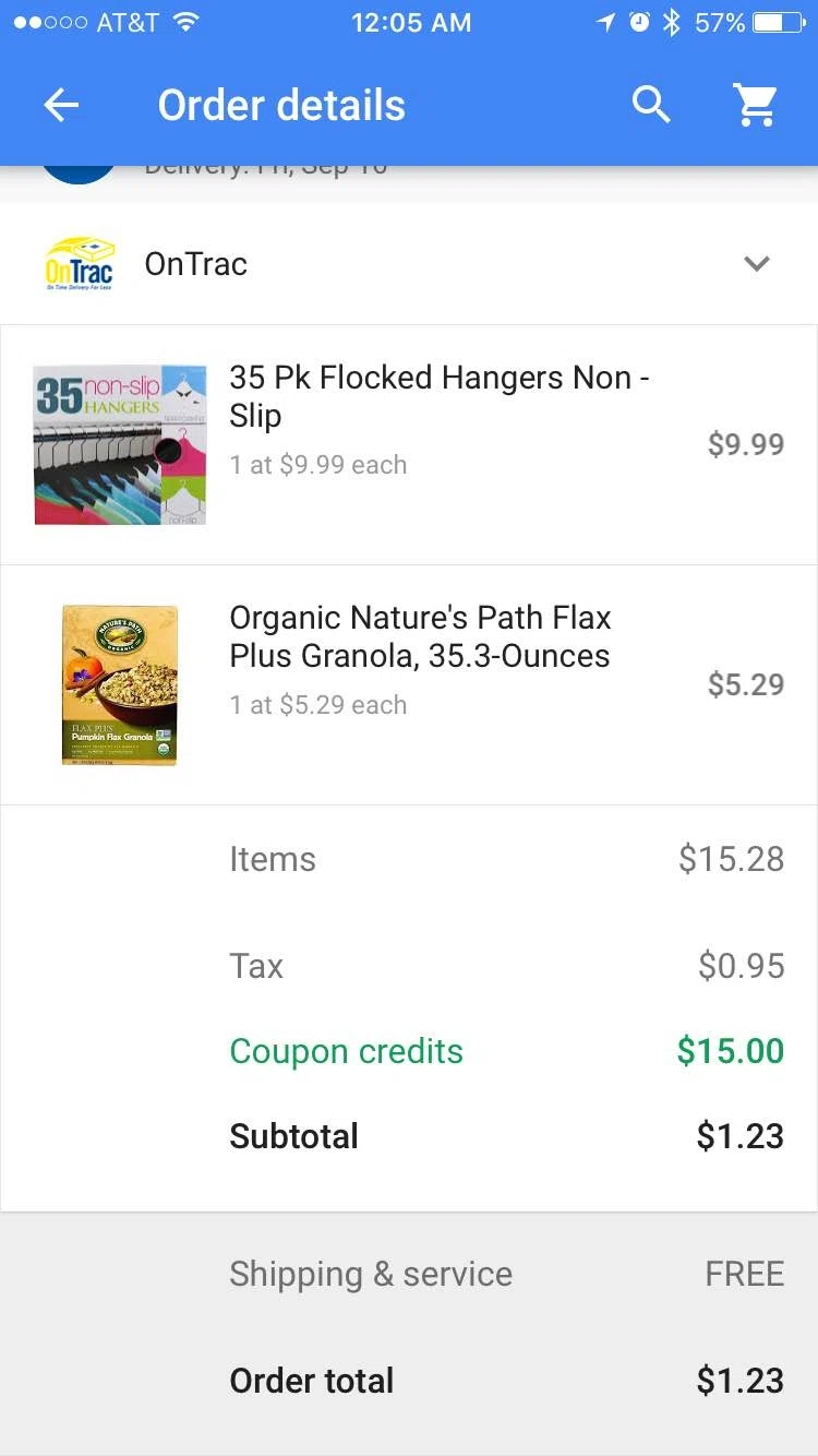 Coupon google express