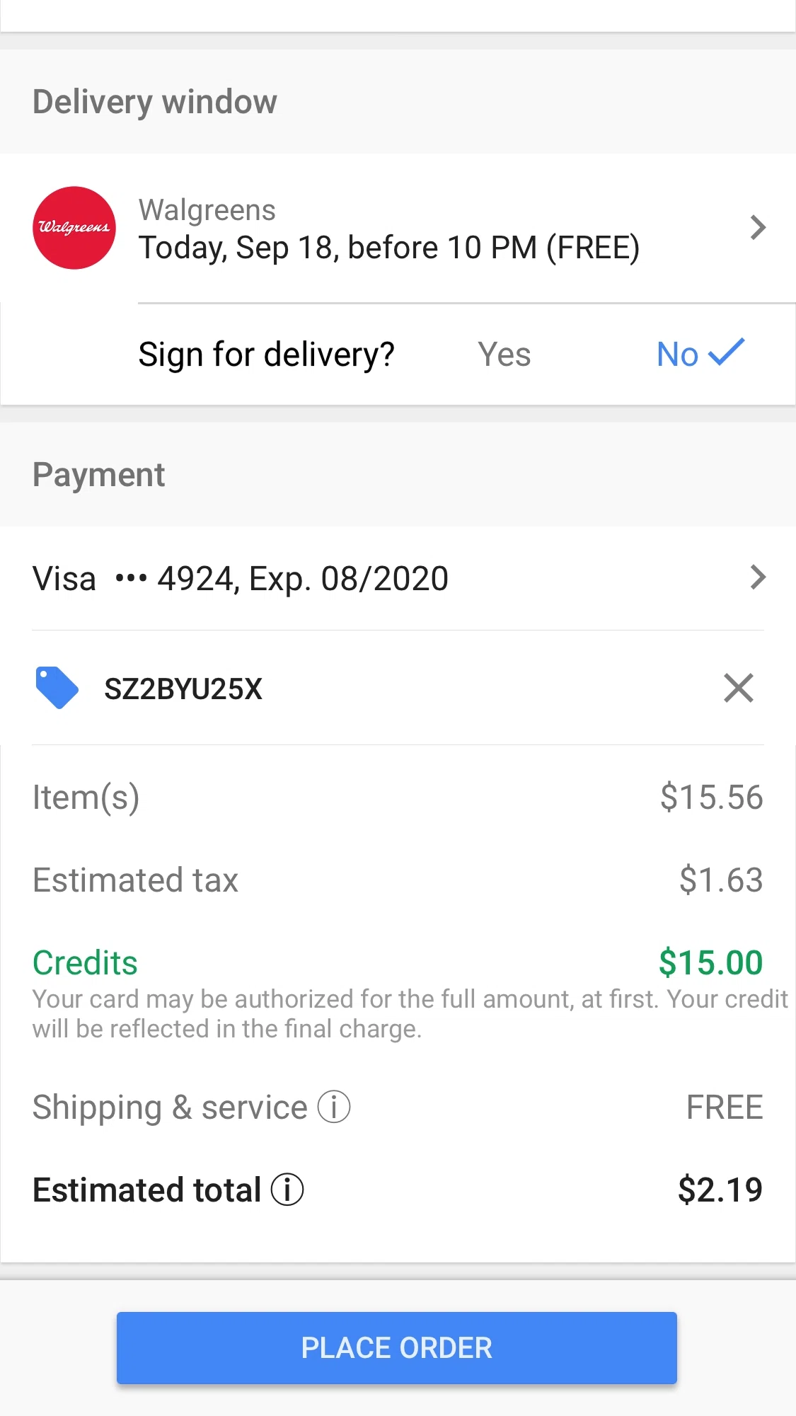Coupon google express