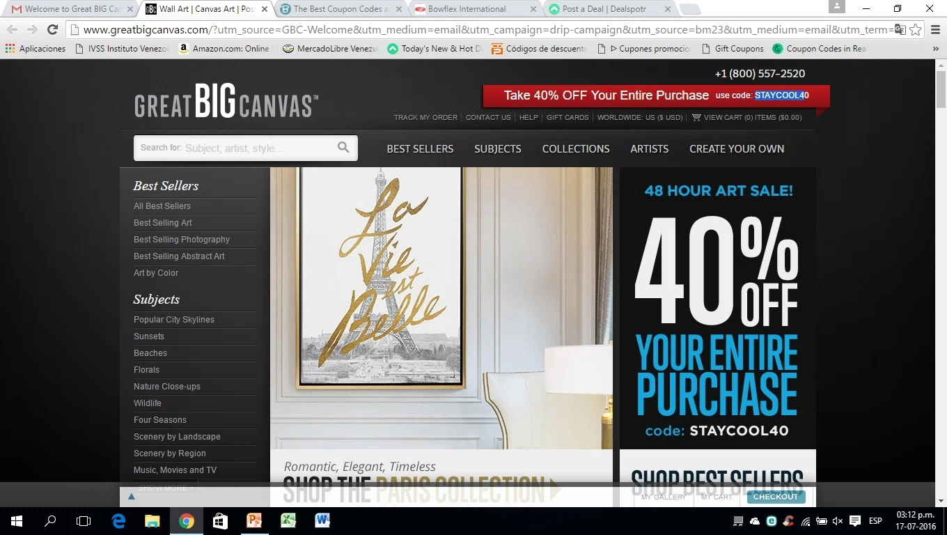 Great big canvas coupon code