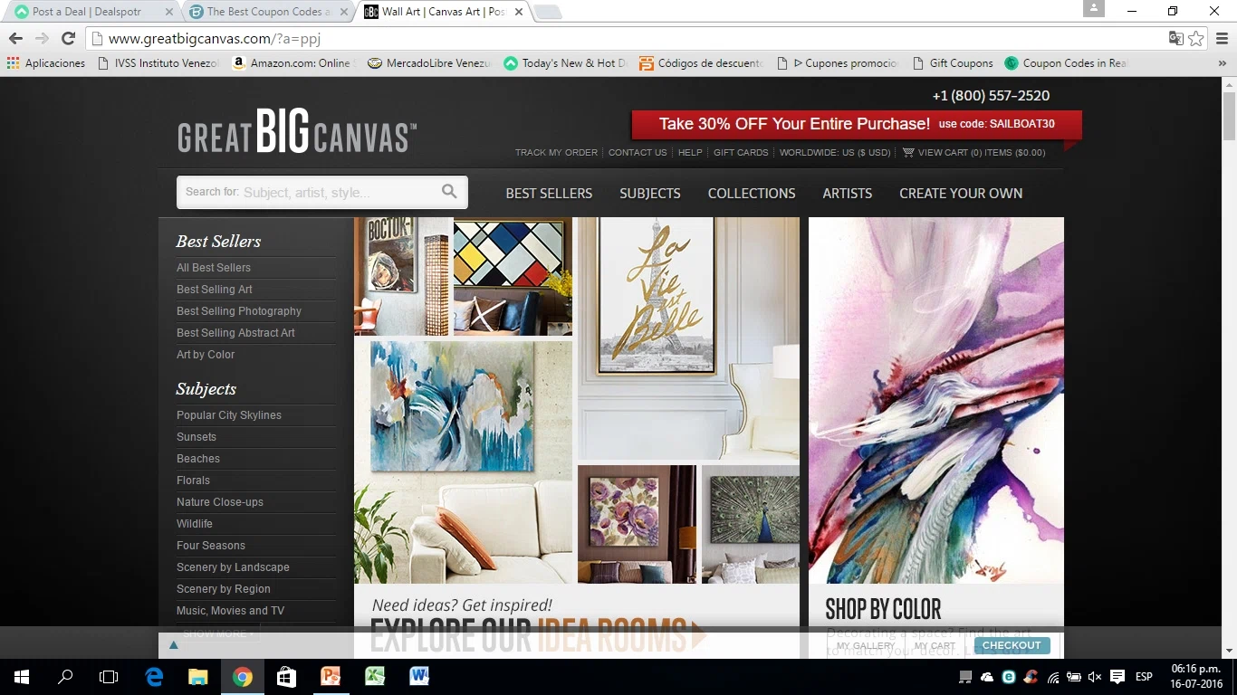Great big canvas coupon code