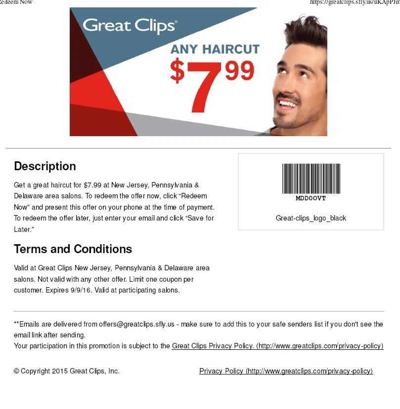 How to use a Great Clips coupon Great chance to save money at mobzik.tk because sale season is here. Grab these must-have items now. $ For Any Haircut For $ & Any Haircut More. Don't miss this opportunity to save at mobzik.tk This sale is hard to come by and will end soon. Haircuts For Less At Great Clips More. Want a great bargain? Use greatclips /5().