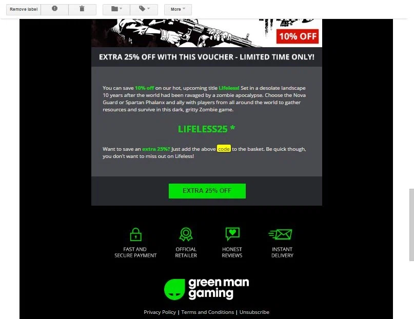 Coupons for green man gaming