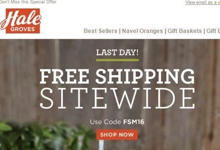 Hale groves coupon code