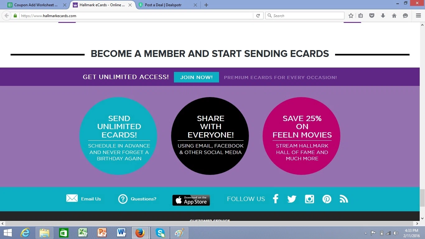 Hallmark discount coupons