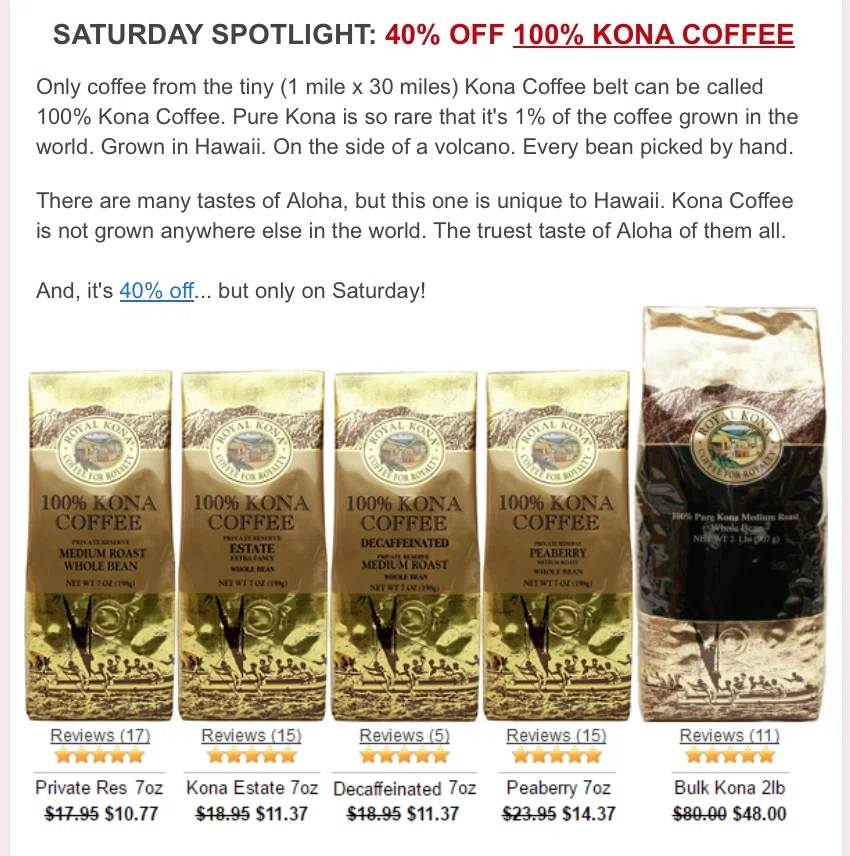 Hawaii coffee company coupons and discount code
