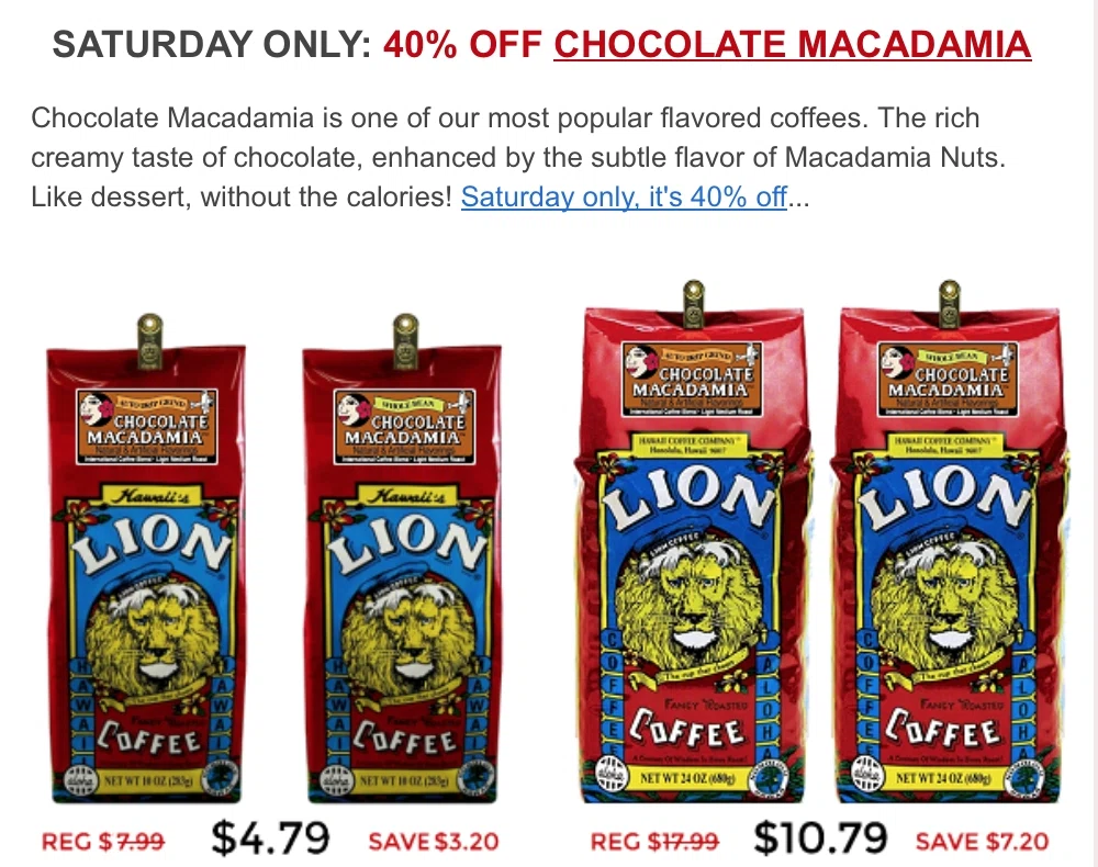 Hawaii coffee company coupons and discount code