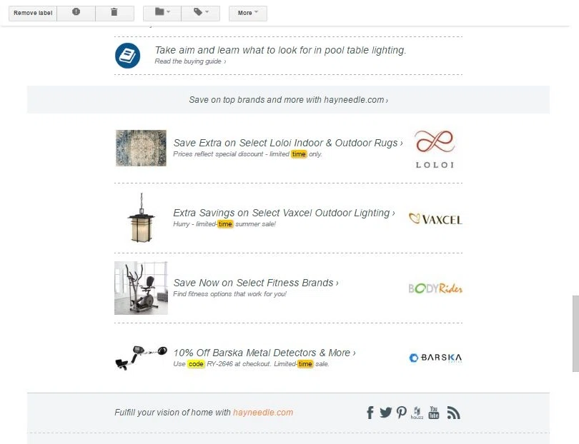 Hayneedle coupon codes