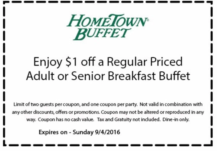 Hometown buffet breakfast coupons 2019