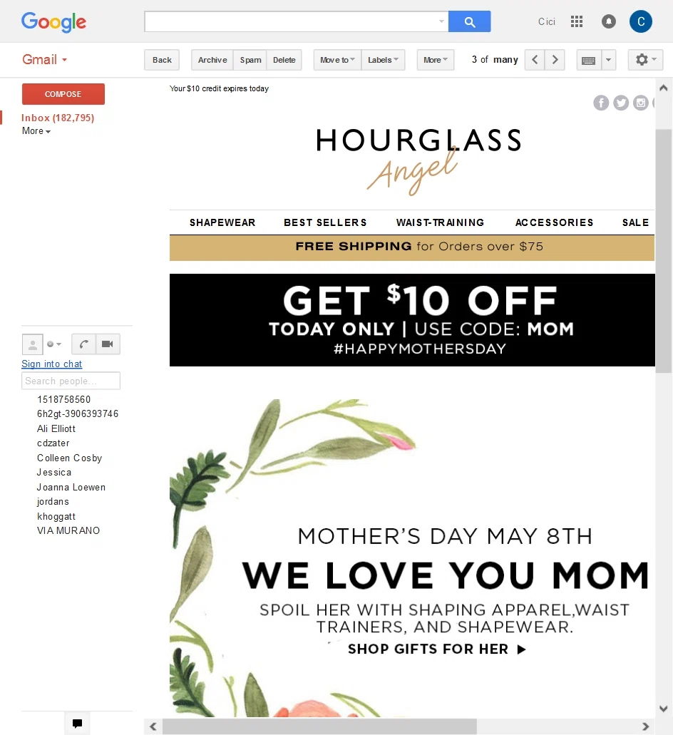 Hourglass angel coupon code
