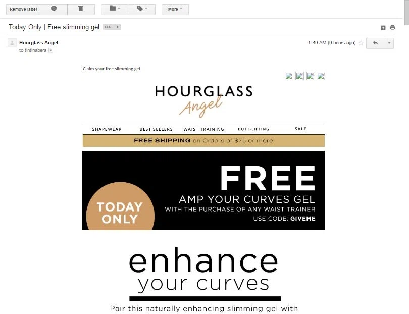 Angel curves coupon code