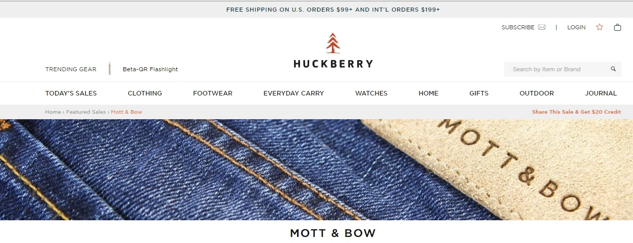 Huckberry coupon code