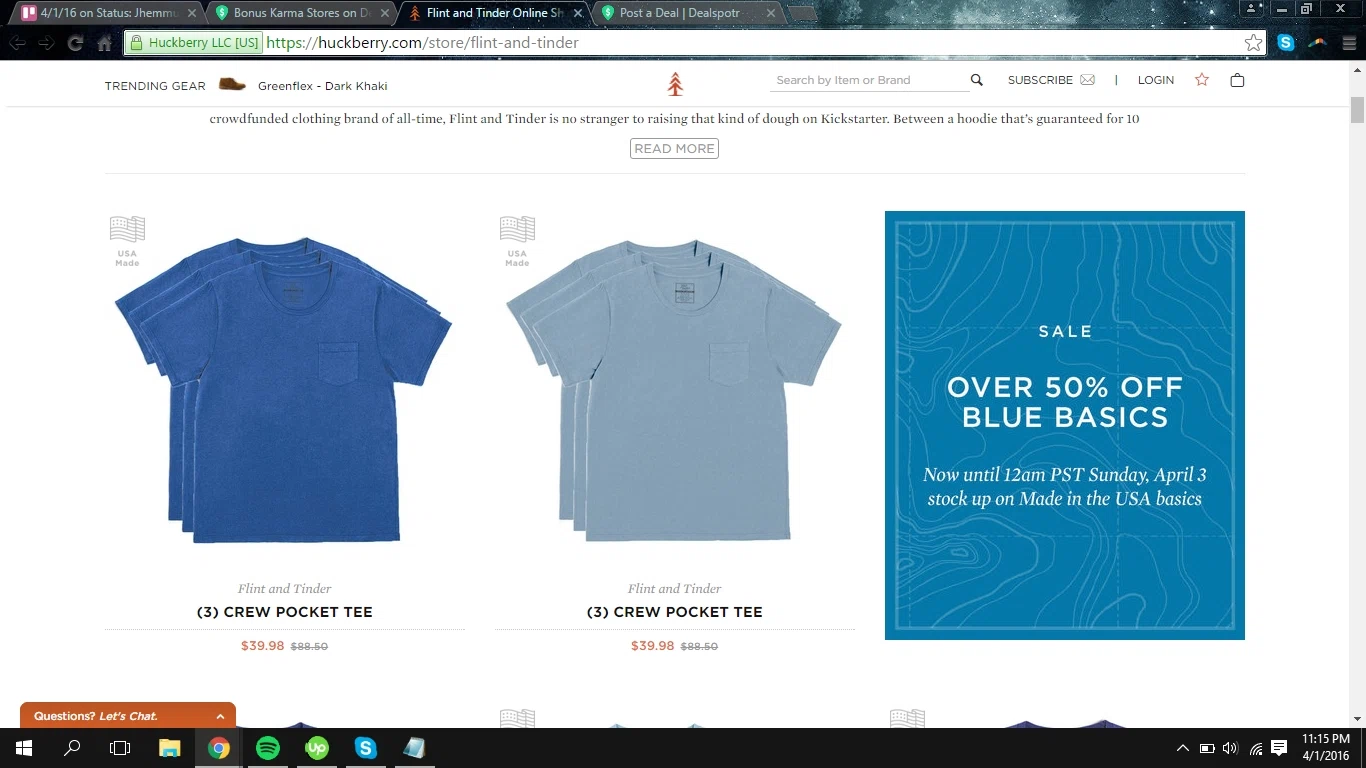 Huckberry coupon code