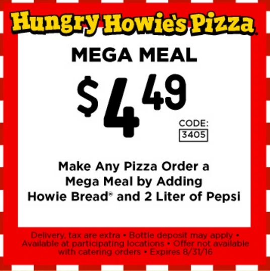 Hungry howie coupon codes
