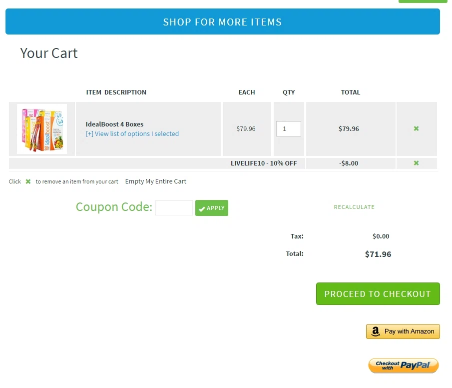 Coupon code for idealshape