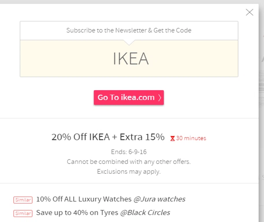 Ikea coupon code canada