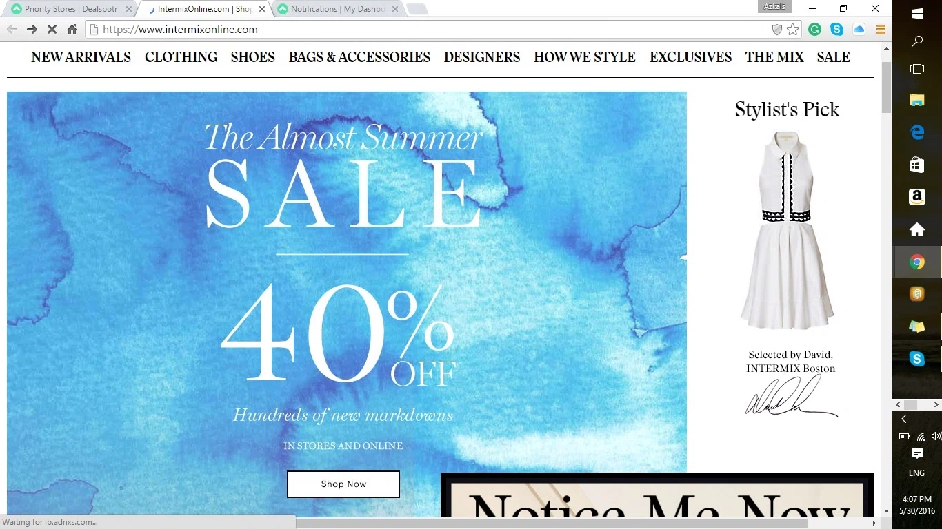 Intermix coupon code